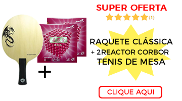 Raquete Clássica tenis de mesa + 2 Reactor Corbor